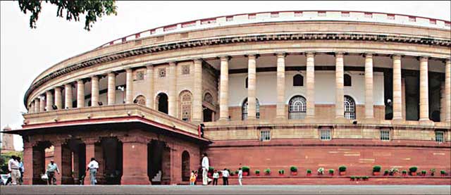 Indian Parliament a palatial building built in our imperial past. 