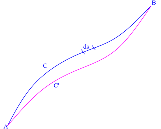 Fermat's Principle of least time: two neighboring paths for light, which will light chose? Photo Credit: mdashf.org